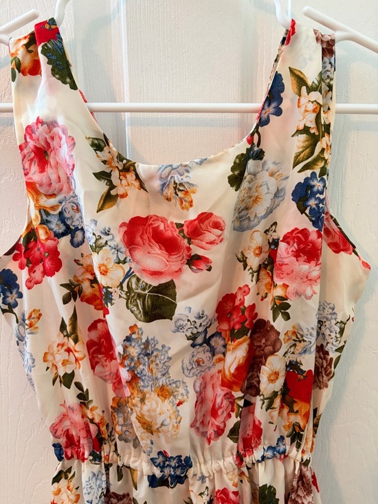 C’est La Vie Girls Floral Dress Sleeveless Fit & Flare Size Large Spring Summer - Picture 3 of 5